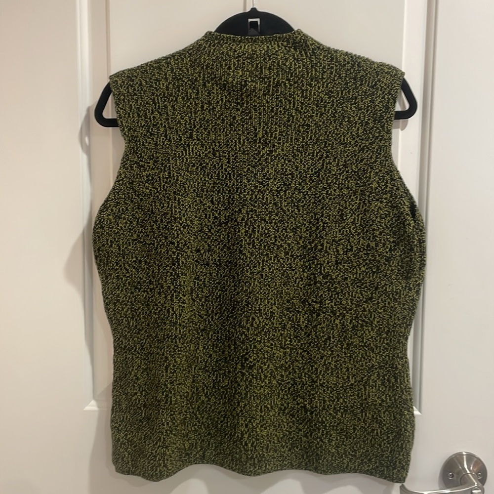 Jones Wear Sport Chunky Knit Cotton Sleeveless Sweater Top XL - Picture 3 of 11